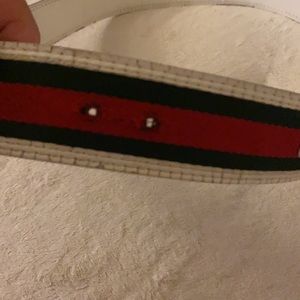 Red black green Gucci belt